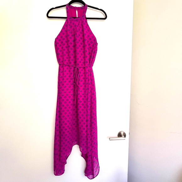 NWT Three Eighty Two Pink Halter Neck Maxi Dress - Picture 1 of 10